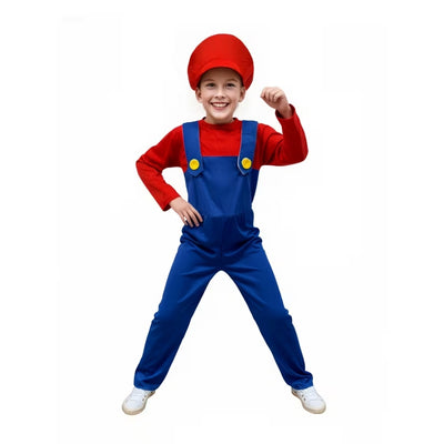 Mario Kostuum voor Kinderen met Hoed