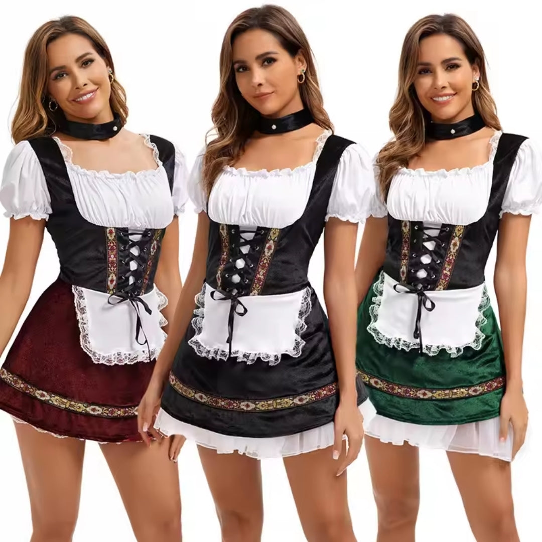 Oktoberfest Dirndl - Moderne Stijl Met Veterdetails