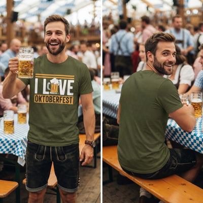 Oktoberfest T-Shirt - Feestelijke Bierprint Voor Heren