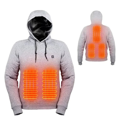 Verwarmde Hoodie - USB Model Met Fleecevoering En Instelbare Warmte