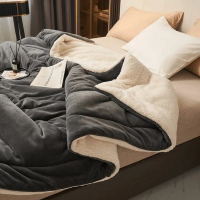 Fleece Deken - Zacht Flanellen Model Voor Bank En Bed