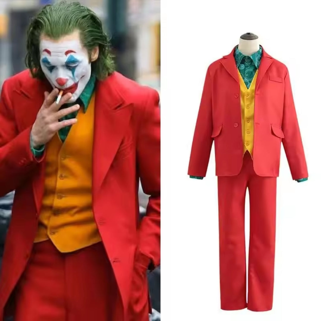 Halloween Kostuum - The Joker met Groene Pruik