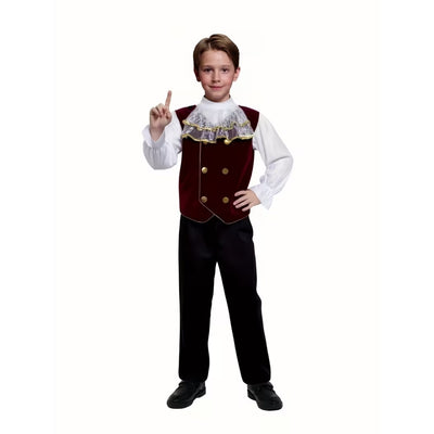 Halloween Vampier Kostuum Kinderen - 3-Delige Dracula Outfit met Cape