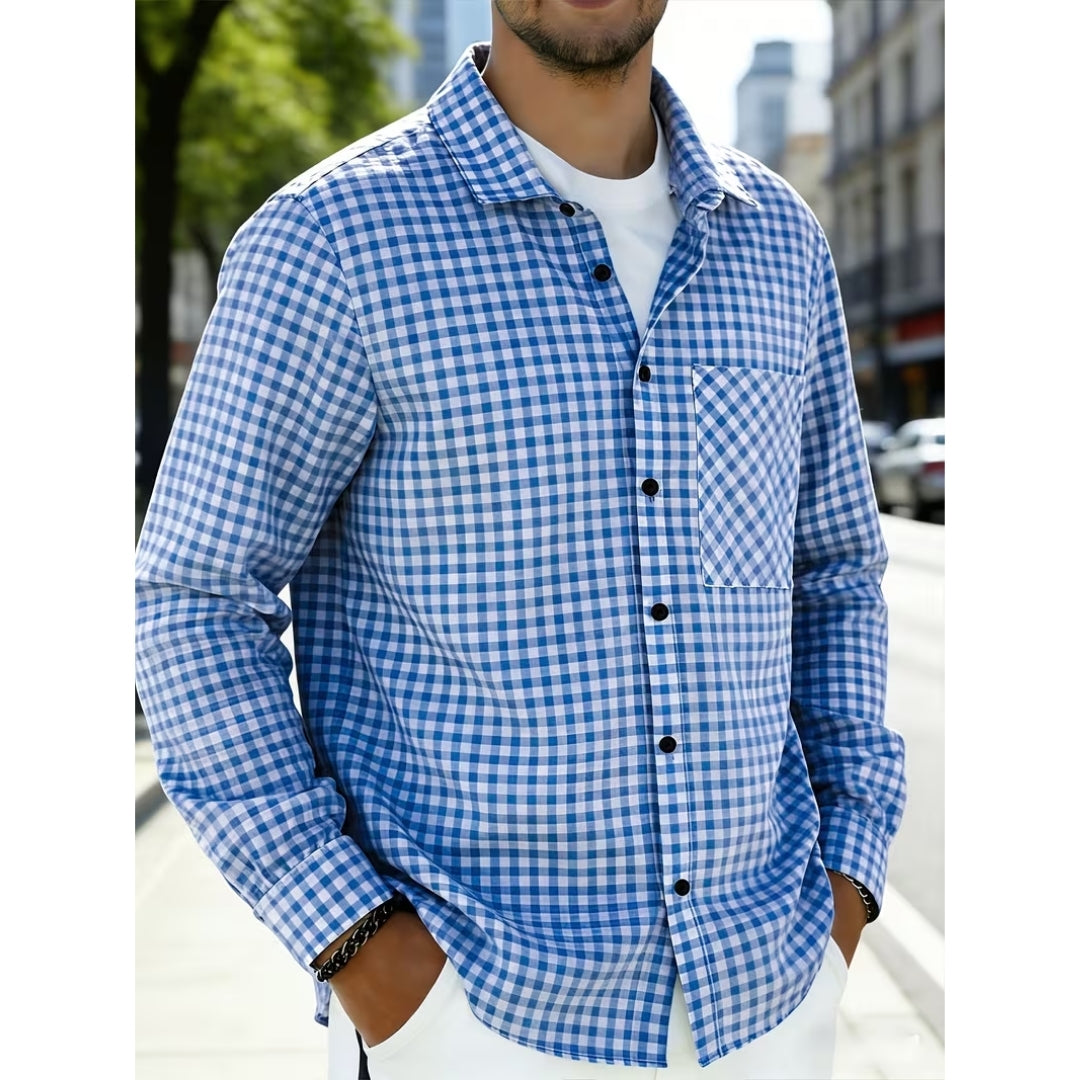 Oktoberfest Stijl Geruite Blouse Voor Heren - Karl