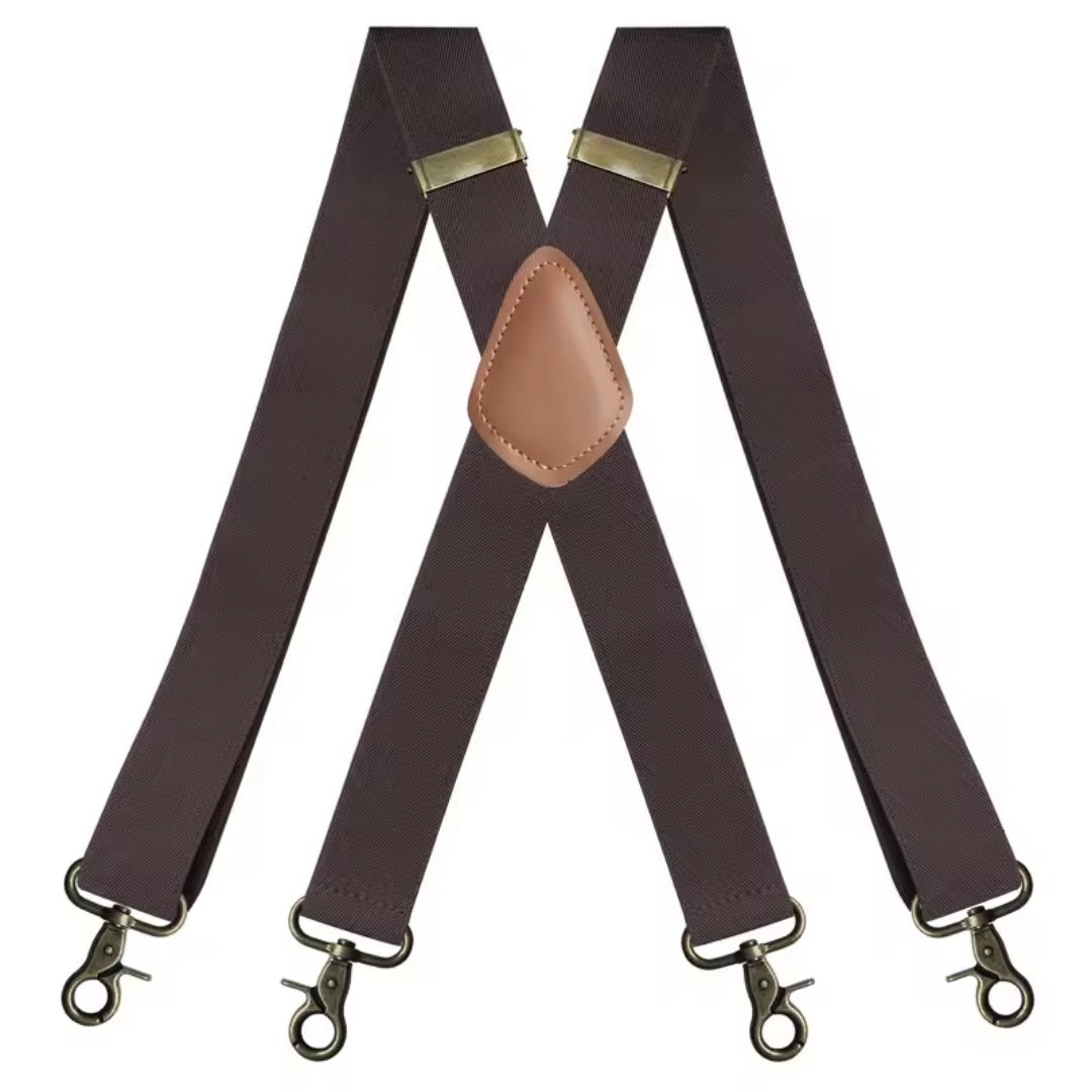 Bretels - Vintage X-Model Met Vier Metalen Haken