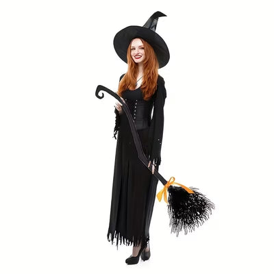 Halloween Heksen Bezem met Strik