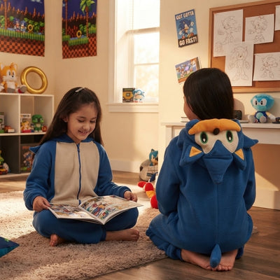 Zachte Onesie voor Jongens en Meisjes - Sonic