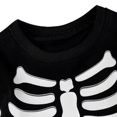 Halloween Skelet Kostuum Kinderen - Tweedelig en Lichtgevend