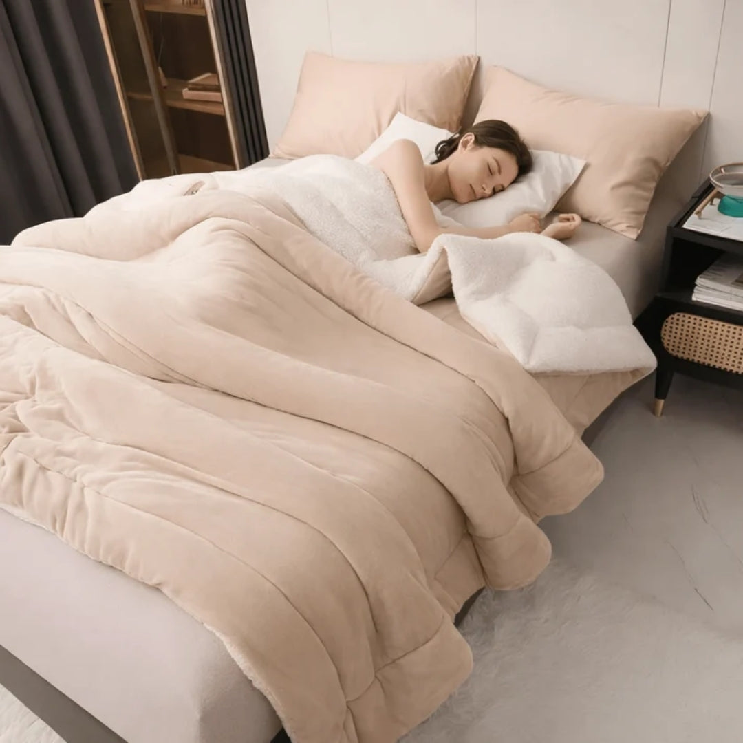 Fleece Deken - Zacht Flanellen Model Voor Bank En Bed