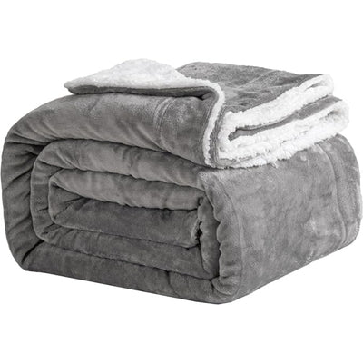 Fleece Knuffel Deken Voor Op De Bank - Dubbelzijdig Sherpa Model