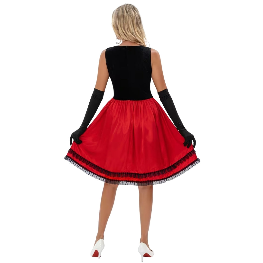 Halloween Kostuum Roodkapje - Driedelig voor Dames