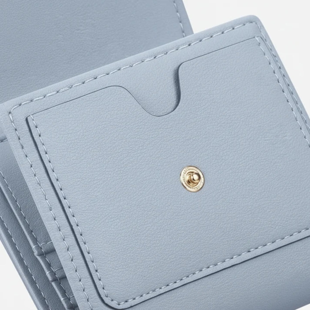 Dames Portemonnee - Compact Model met RFID-Bescherming en 11 Kaartvakken