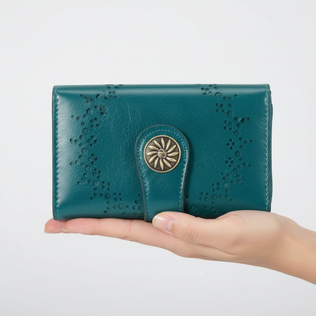 Leren Portemonnee - Unisex Model Met RFID Bescherming En Muntvak