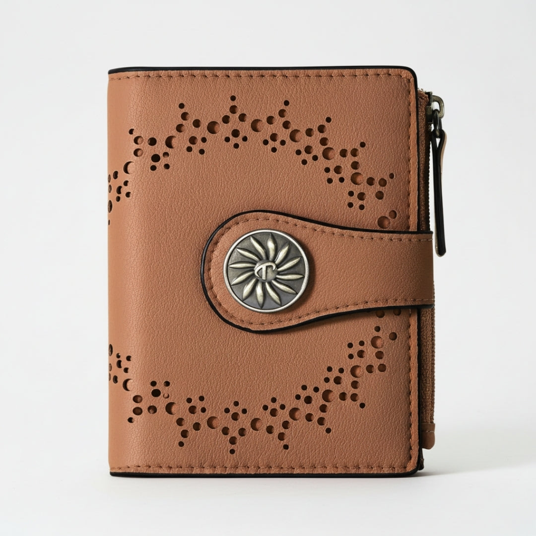 Leren Portemonnee - Unisex Model Met RFID Bescherming En Muntvak