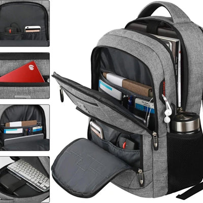 Rugzak voor School - Waterbestendig Model met Laptopvak en USB-Poort