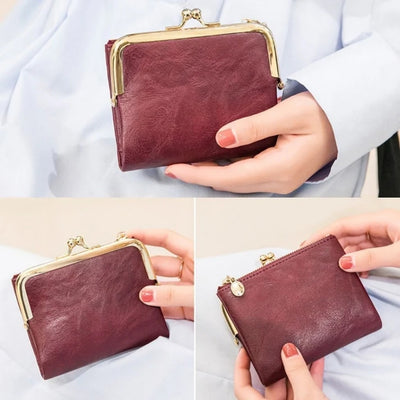Portemonnee - Compact Vintage Model Met Praktische Kaartvakken