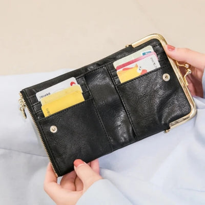 Portemonnee - Compact Vintage Model Met Praktische Kaartvakken