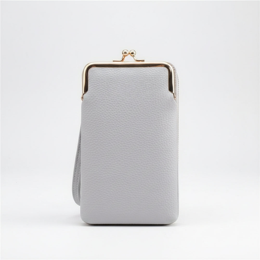 Leren Portemonnee - Compact Voor Telefoon Met Polsband