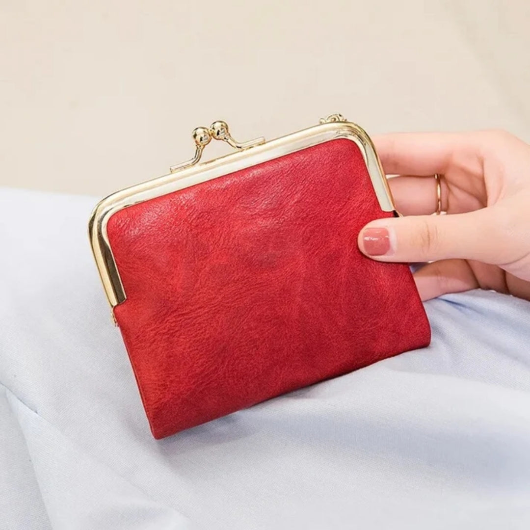 Portemonnee - Compact Vintage Model Met Praktische Kaartvakken