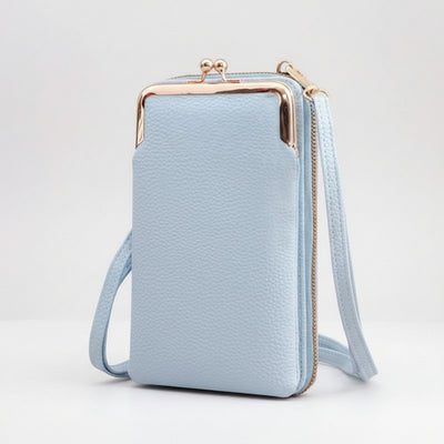 Leren Portemonnee - Compact Voor Telefoon Met Polsband