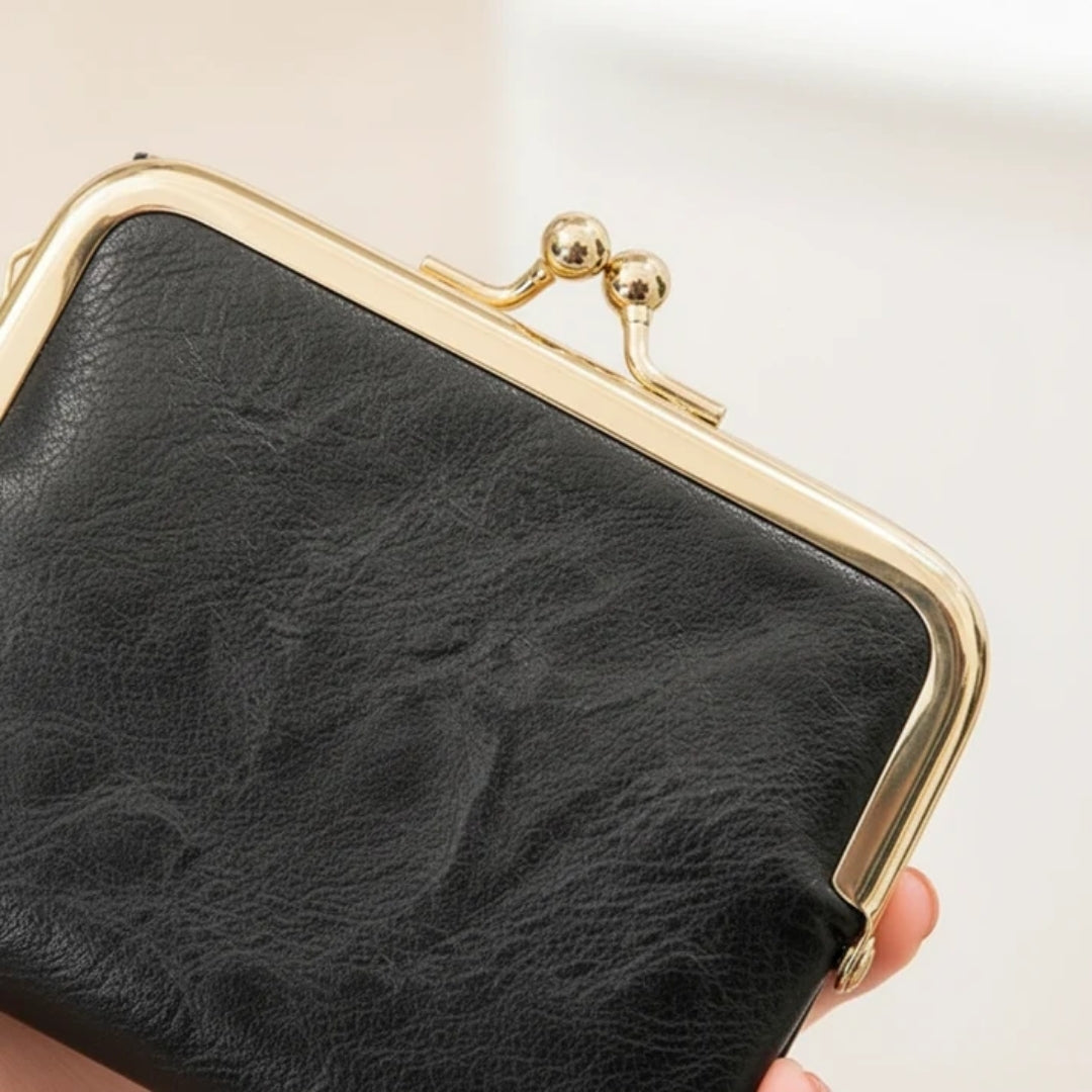 Portemonnee - Compact Vintage Model Met Praktische Kaartvakken