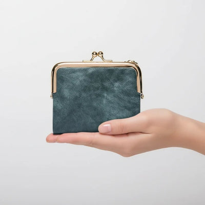 Portemonnee - Compact Vintage Model Met Praktische Kaartvakken