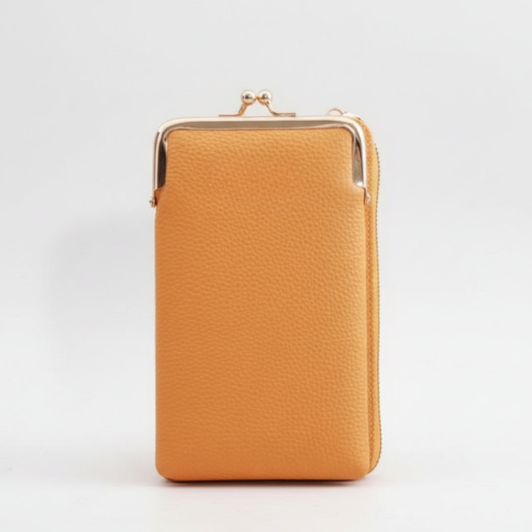 Leren Portemonnee - Compact Voor Telefoon Met Polsband