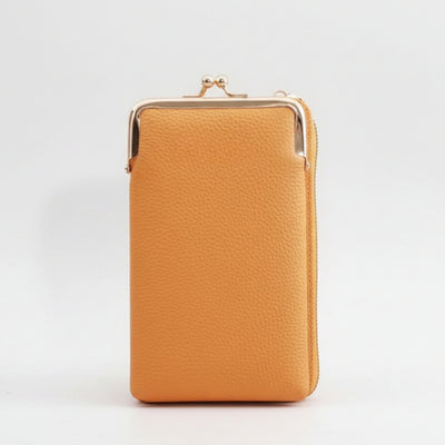 Leren Portemonnee - Compact Voor Telefoon Met Polsband