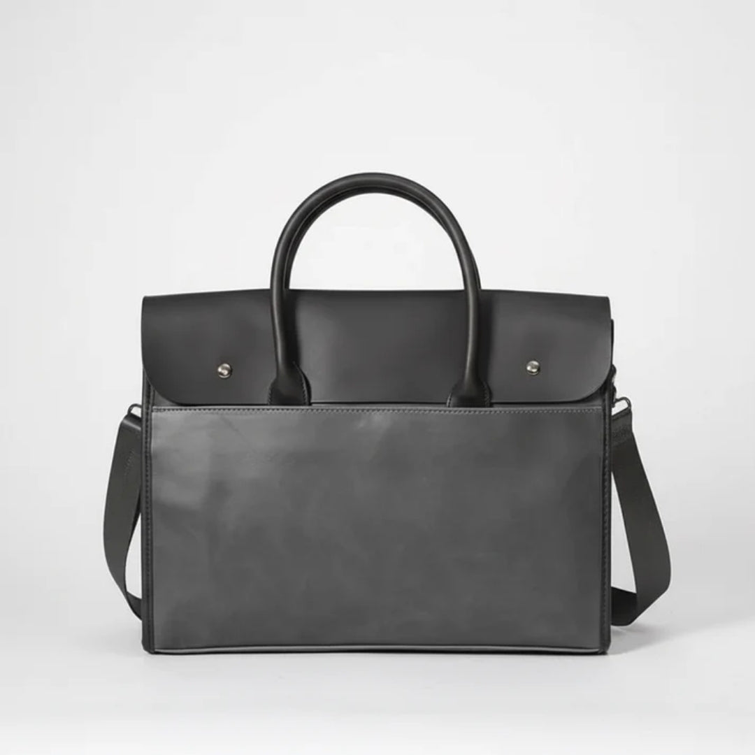 Aktetas - Retro Herenmodel Met 14 Inch Laptopruimte