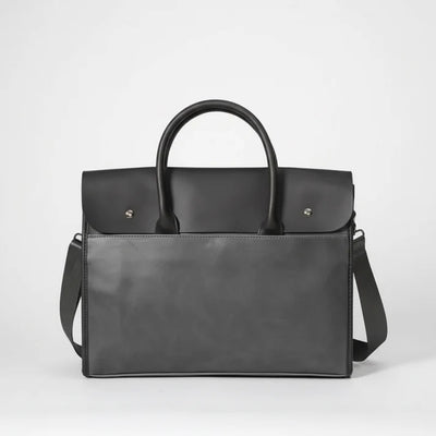 Aktetas - Retro Herenmodel Met 14 Inch Laptopruimte