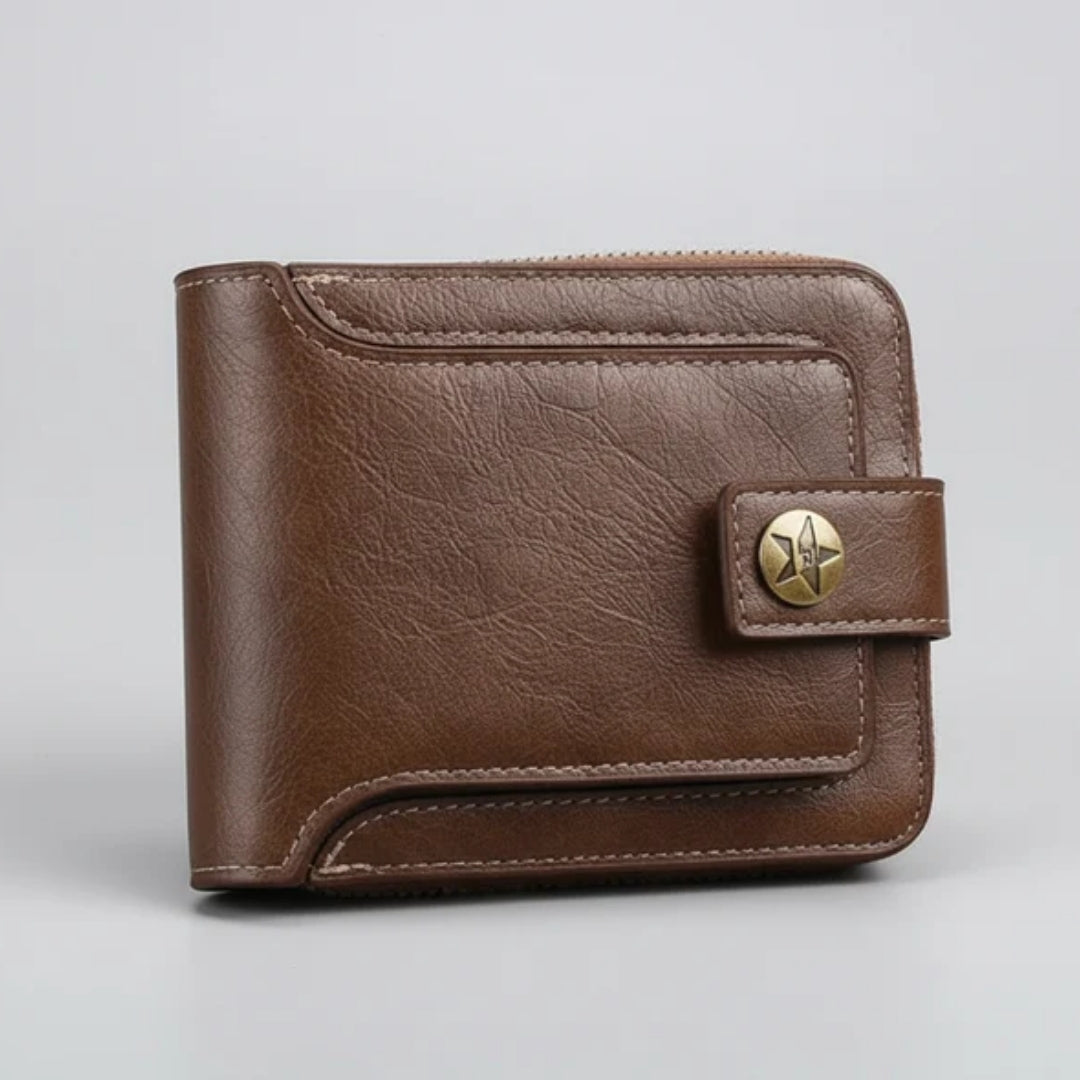 Portemonnee - Compact Unisex Model Met Vintage Uitstraling