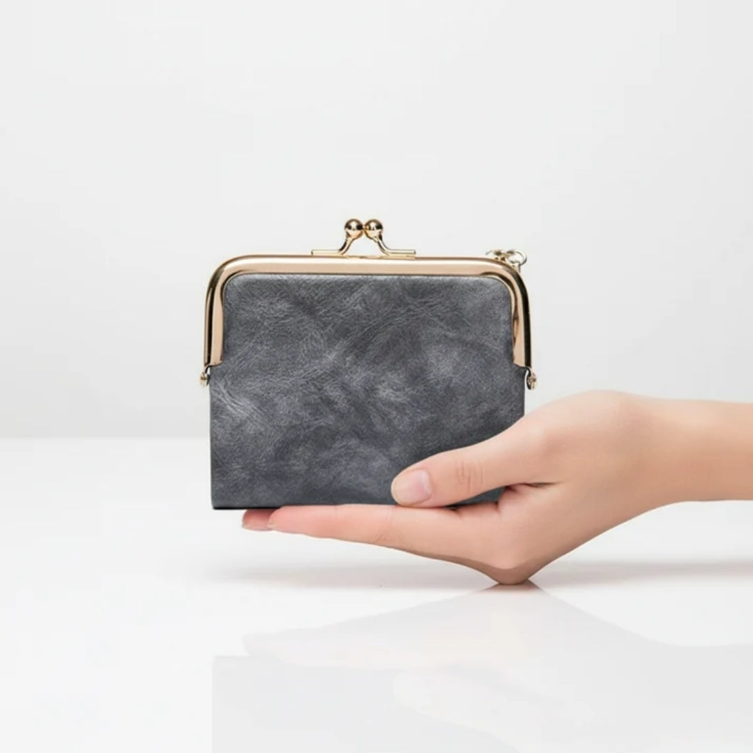 Portemonnee - Compact Vintage Model Met Praktische Kaartvakken