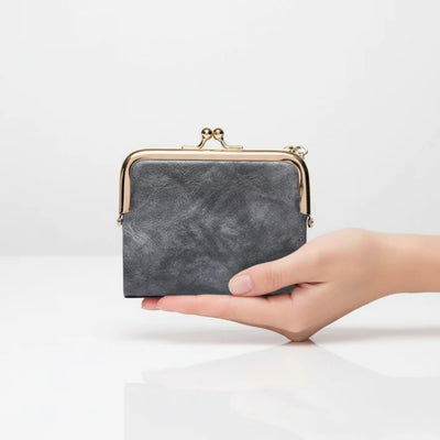 Portemonnee - Compact Vintage Model Met Praktische Kaartvakken