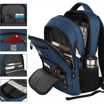Rugzak voor School - Waterbestendig Model met Laptopvak en USB-Poort
