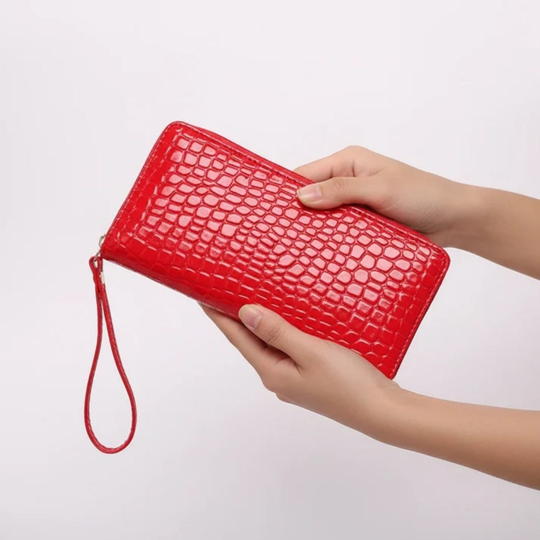 Portemonnee - Compact Model Met Krokodillenlook
