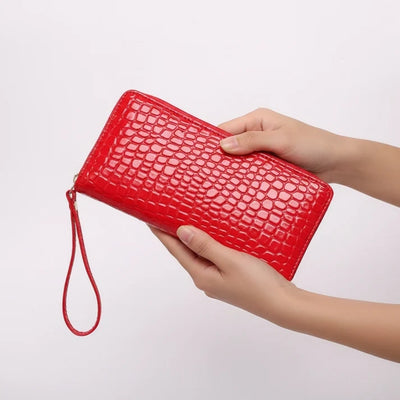 Portemonnee - Compact Model Met Krokodillenlook
