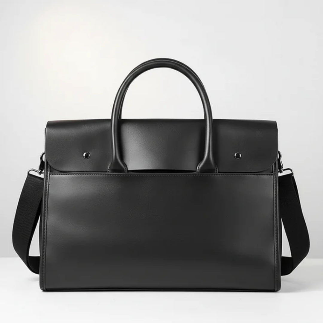 Aktetas - Retro Herenmodel Met 14 Inch Laptopruimte