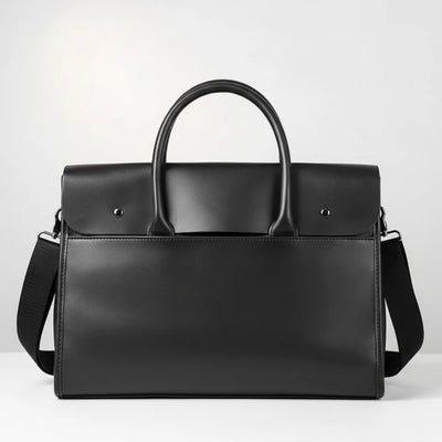Aktetas - Retro Herenmodel Met 14 Inch Laptopruimte