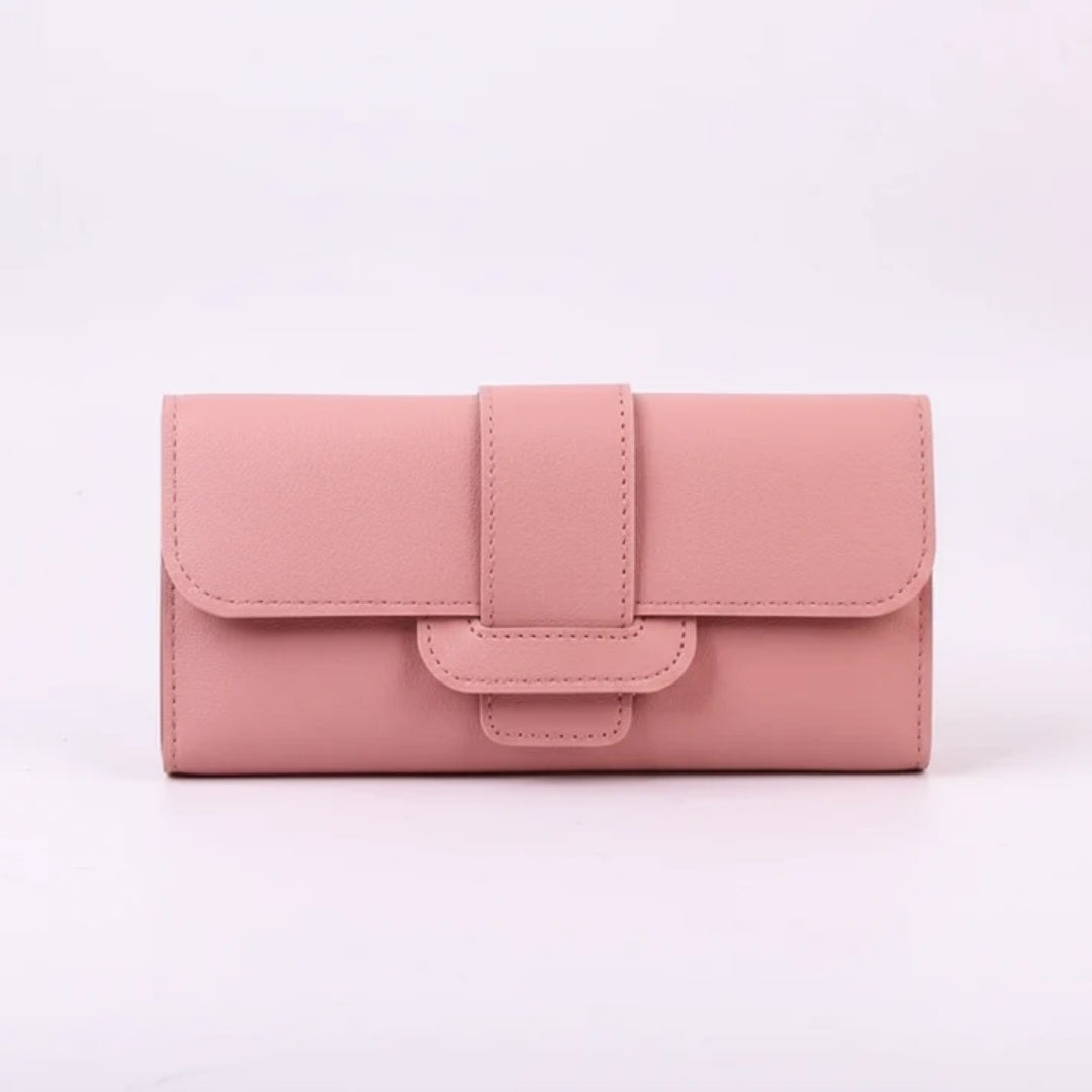 Lange Portemonnee - Minimalistisch Model met Negen Kaartvakken
