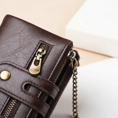Portemonnee - Compact Retro Model met Ketting