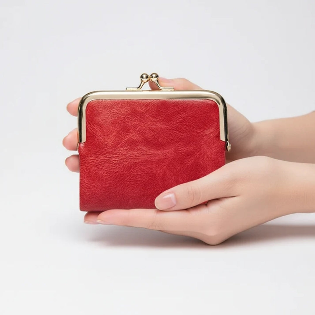 Portemonnee - Compact Vintage Model Met Praktische Kaartvakken