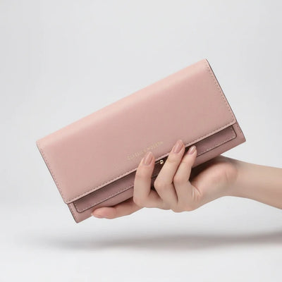 Dames Portemonnee - Ruim Model met Telefoonvak en Elegante Details