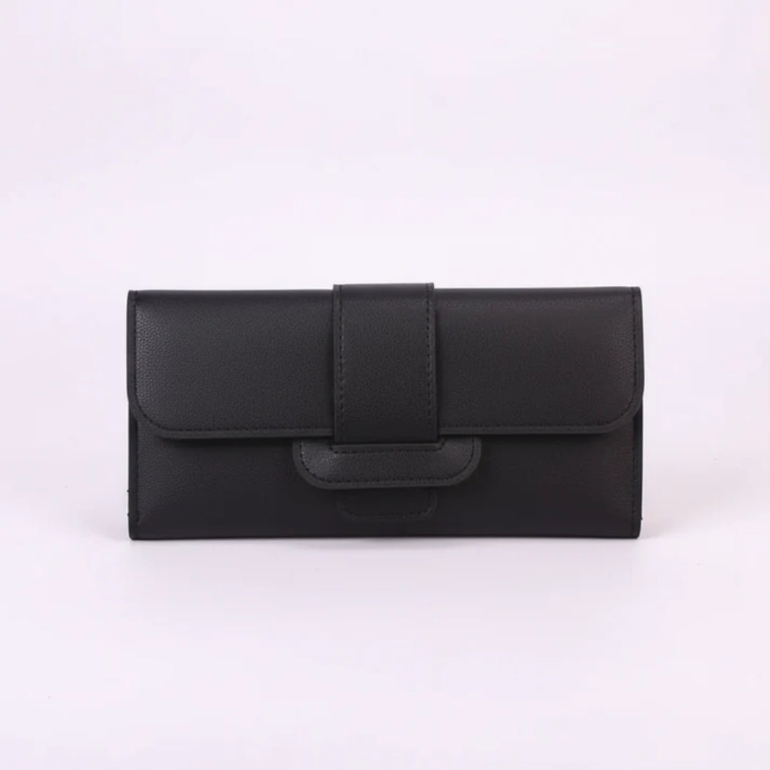 Lange Portemonnee - Minimalistisch Model met Negen Kaartvakken