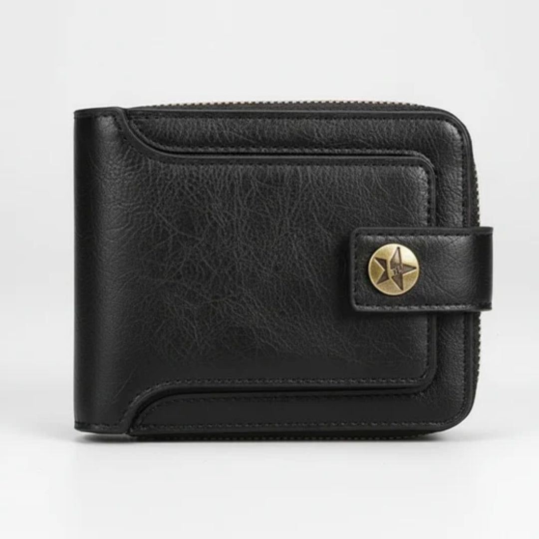 Portemonnee - Compact Unisex Model Met Vintage Uitstraling