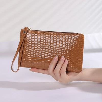 Portemonnee - Compact Model Met Krokodillenlook