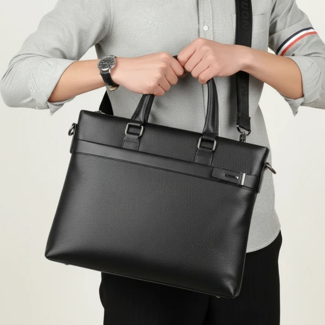 Leren Laptoptas Met Schouderriem - Clive