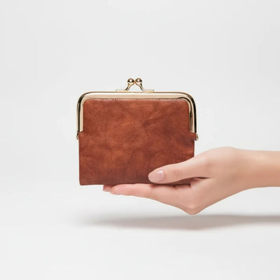 Portemonnee - Compact Vintage Model Met Praktische Kaartvakken