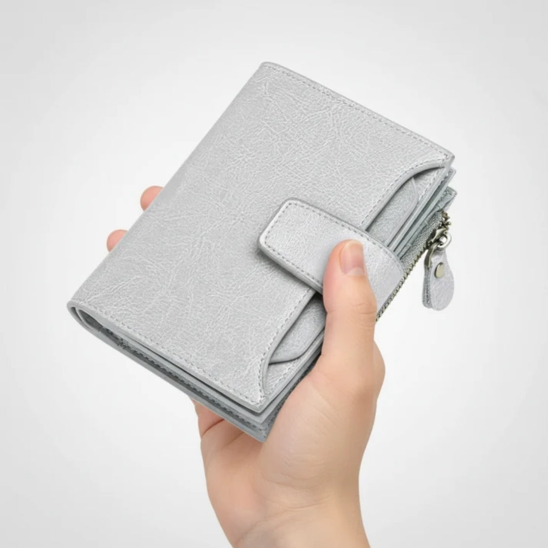 Portemonnee - Compact Leren Model Met RFID-Bescherming
