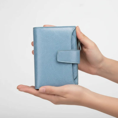 Portemonnee - Compact Leren Model Met RFID-Bescherming