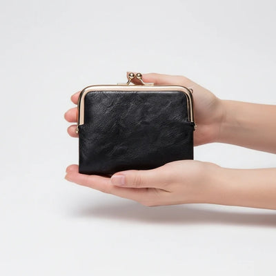 Portemonnee - Compact Vintage Model Met Praktische Kaartvakken